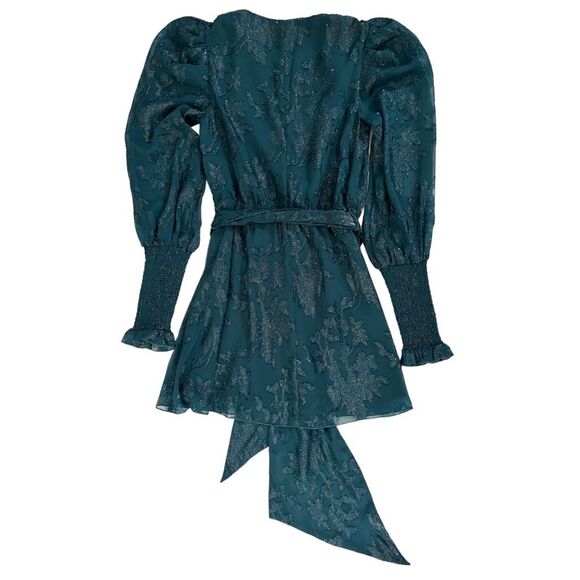 House of Harlow 1960 x REVOLVE Sumner Mini Dress in Deep Teal - Picture 6 of 8